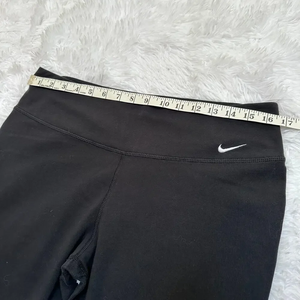 Nike Dri - Fit Black Activewear leggings 3/4 length pants Size XL